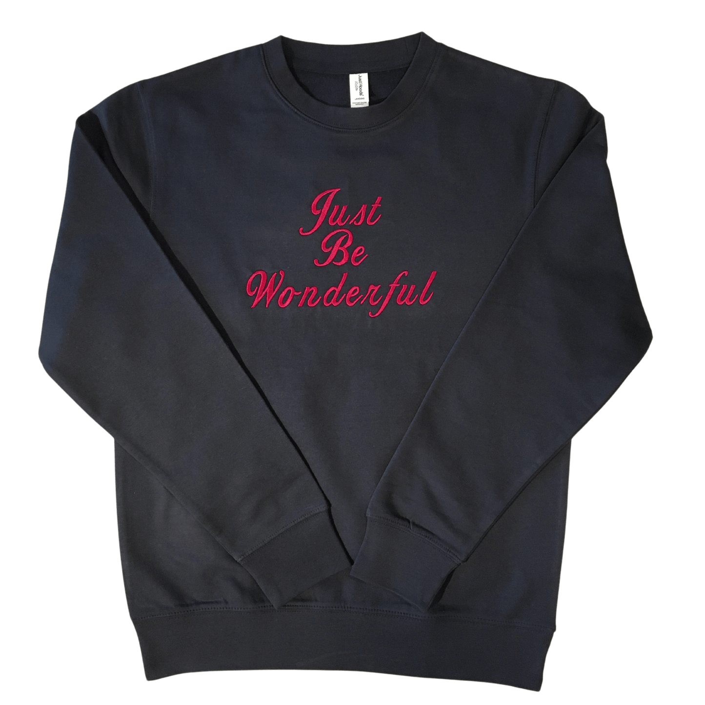 women just be wonderful new french navy sweatshirt front ful