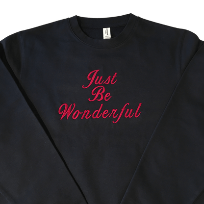 women just be wonderful new french navy sweatshirt front middle