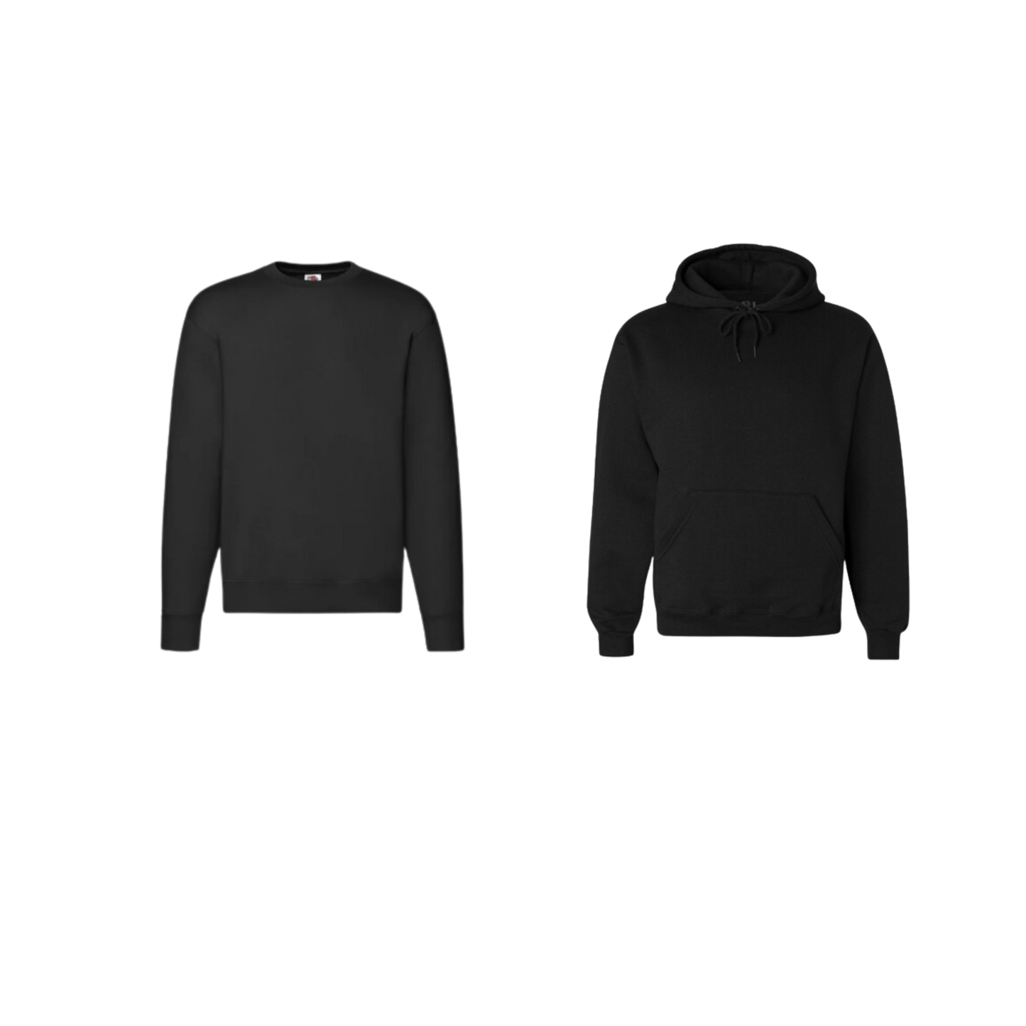 men sample hoodie and sweatshirt