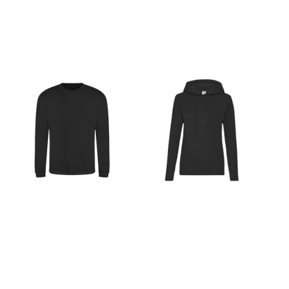 women sample hoodie and sweatshirt